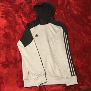 Adidas gray and black hoodie